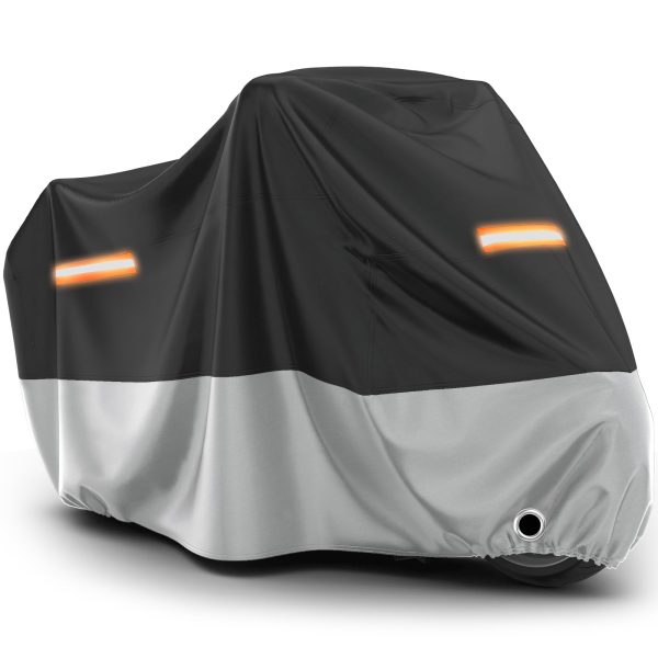 Motorcycle Cover Waterproof Outdoor - All Season Sun Protection Universal Fit Oxford Cloth